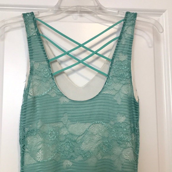 Green Lace Dress - Picture 4 of 4